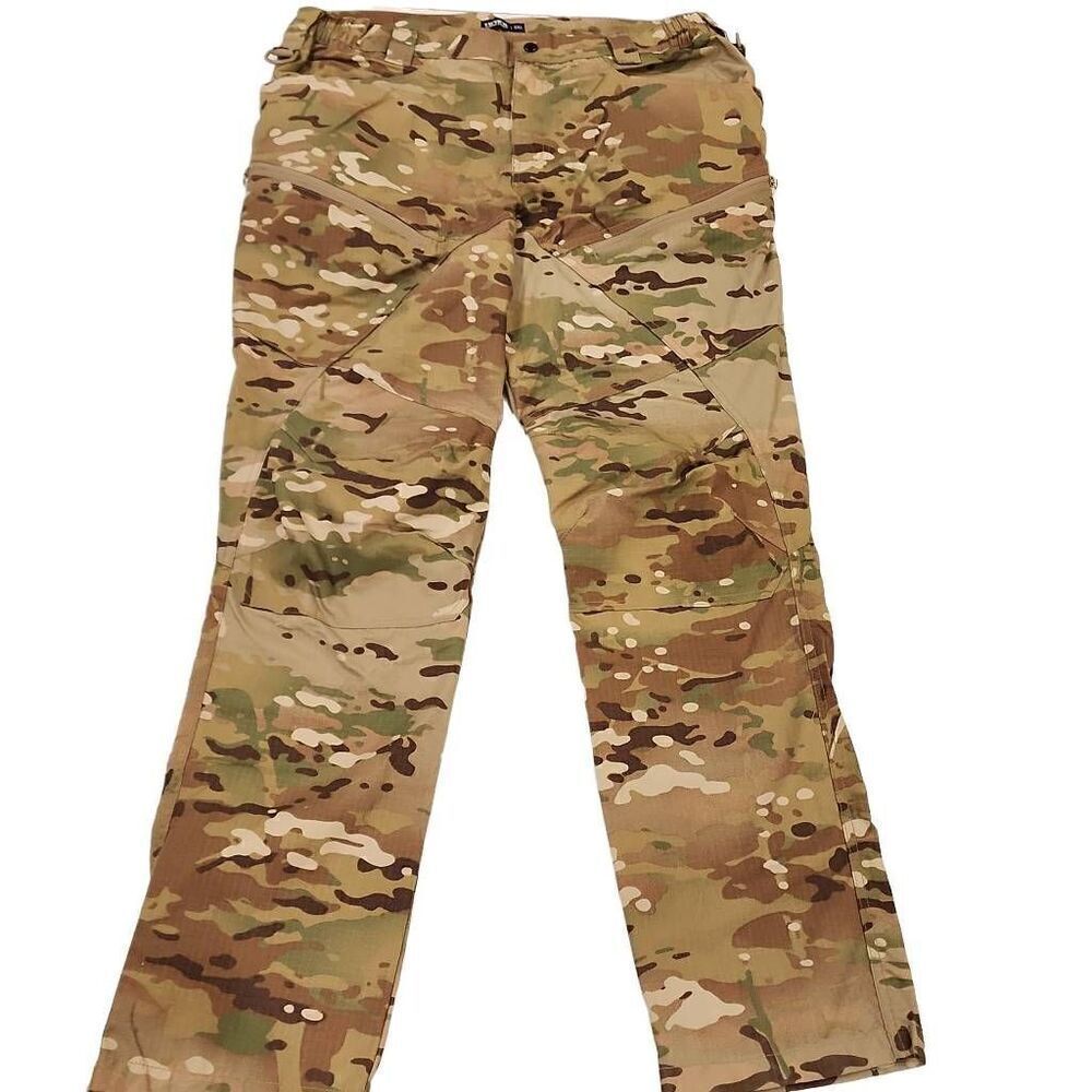 Tactical World Store Camo Outdoor Pants Men's Size 2XL Cargo Deep Zip Pockets Fa